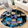 1 szt. Okrągły dywanik Batman Heroes Office, Pod krzesła biurowe, Sypialnia, Salon, Wystrój domu, Dekoracja pokoju, Dostępny w różnych rozmiarach