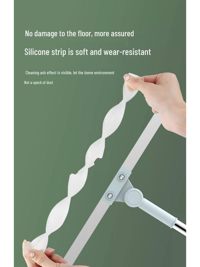 Magic Dual-Use Silicone Mop: One-Wipe Clean for Bathroom & Toilet Floors