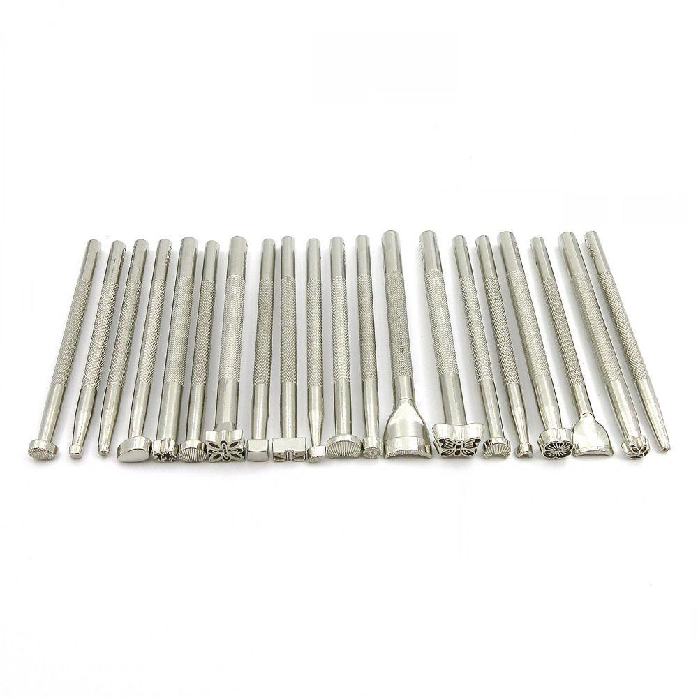 

20Pcs Multiple Patterns Leather Embossing Tools Pattern Carved Carving Tool Hand Working 20pcs