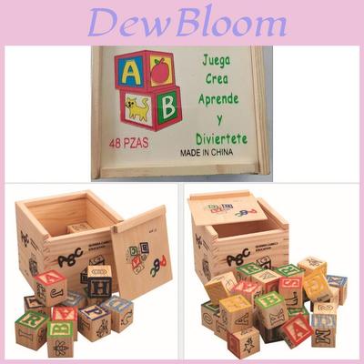 Wooden Alphabet Blocks Set For Kids With Educational Learning Toy For Early Development