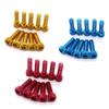 10 Stück Bunt Universal 6mm Renn- Motocross Teil-Kit Motorrad Schraube Verkleidung Dirt Pit Bike Moto Befestigung Muttern Schrauben Zubehör