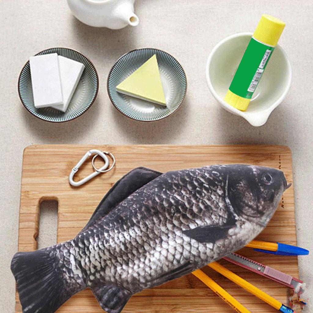 Fish Pencil Case Fish Coin Purse Pencil Case Adorable & Cute Pencil Pouch For School Classroom Supplies Kids Teens Gifts