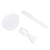 3pcs Face Mask Bowl Spatula Set Measuring Spoon Soft Silicone Washable Reusable Skin Care Clay Mask