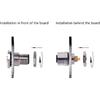 2Pcs M12 5 Pin A Code Female Connector Cable, IP67 Waterproof Back Mount Cable UnShielded Straight Aviation Socket Electrical Cable Sensor Receptacle
