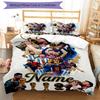 Messi Soccer Goat Name Personalized Name Bedding Set,Comfort Bed Linen for Boys Room Decoration,Perfect Gift for Match Fans,Wrinkle Resistant Duvet Co