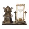 Retro Style Hourglass Sand Timer Sandglass Centerpiece Statue Sculpture Ornaments for Desk Bedroom Book Shelf Decorations