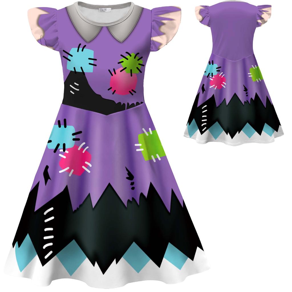 Horror Game Play Time Virus Lily Cosplay Costume Cute Dress Bag Full Set Stage Performance Outfit For Halloween Comic Con