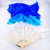 Długi wachlarz LED z imitacji jedwabiu do tańca klasycznego 1,5 m Wachlarze jedwabne do ćwiczeń dla tancerzy Akcesoria do tańca