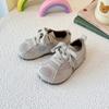 Korean Version of Children's Casual Shoes 2025 Spring New Color Matching Boys and Girls Soft Baseplate Shoes Baby Moral Training Shoes