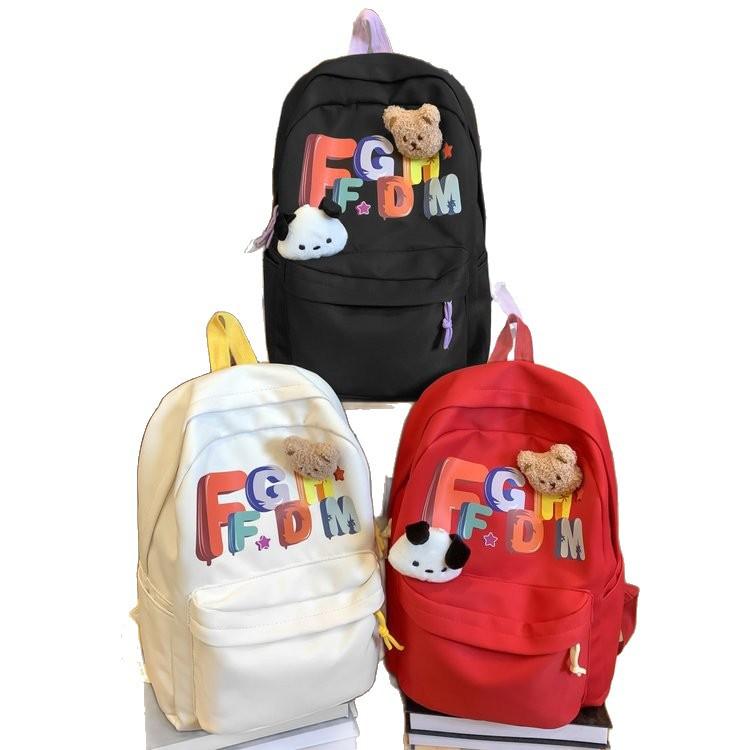 Schoolbag Japanese campus niche fashion simple letters versatile large capacity schoolbag junior high school high school student backpack