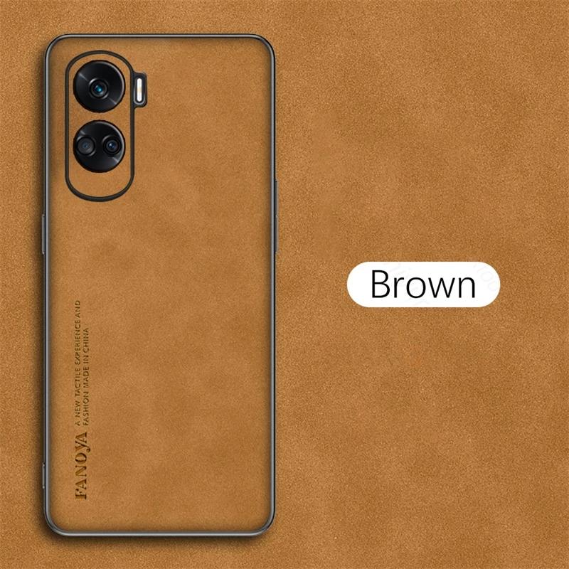 Honor90 90lite Luxury Sheepskin Leather Case For Huawei Honor 90 Lite 5g Camera Protect Men Retro Back Cover On Honor90lite