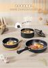 FERLORD Frying Pan and Pot Set - IH and Gas Compatible, Detachable Handles, Black, Single-Person Cooking Utensil Set, Diamond Coating, Non-Stick, Easy