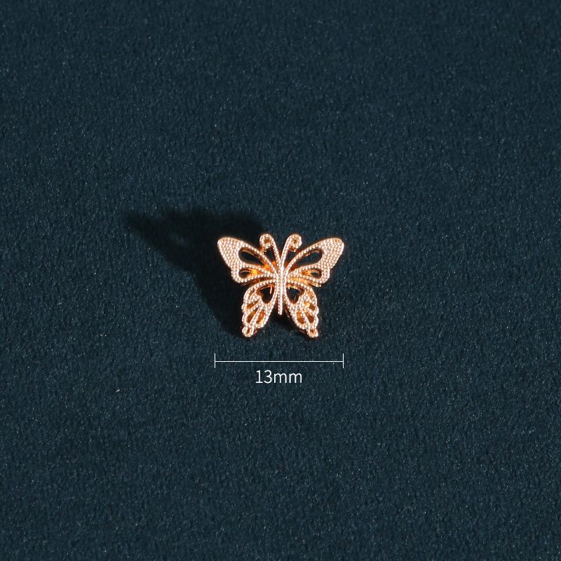 

Изящные пуговицы для рубашек Женская одежда Верхняя рубашка Кардиган Красивые металлические пуговицы Аксессуары Универсальные маленькие пуговицы 1 #[Golden Butterfly] * Size as shown * Round