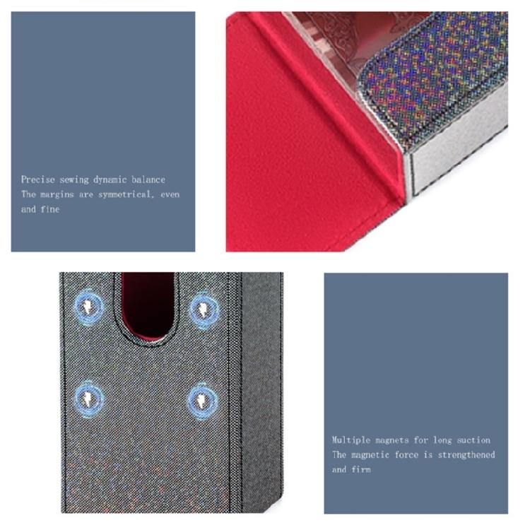 Sun Moon Tarots Card Box PU Leather Storage Case Portable Card Container Divination Storage Box Card Container Easy to Carry