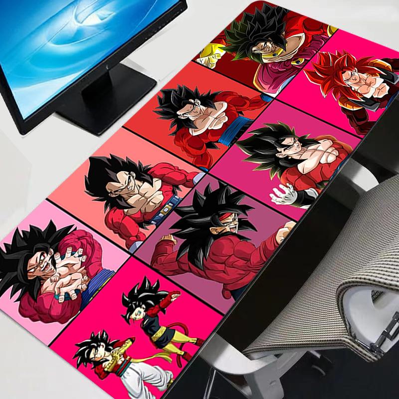 Mouse Pad Gaming Accessories Keyboard Desk Mat Gabinete Gamer Rug Carpet Mousepad Dragon Balls Vegeta And Goku Mouse Mats Gift