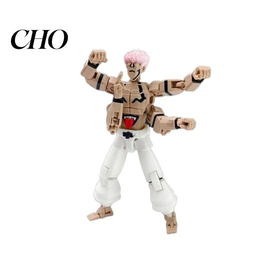 Anime Character Figure 3D Printed Statue with Movable Joints, Interchangeable Parts Figurine for Collection Plastic Action Desktop Decoration,