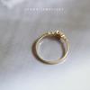 Exquisite Japanese Snowflake Women's Ring: 14K Gold-Plated S925 Silver, Platinum Commuting Style