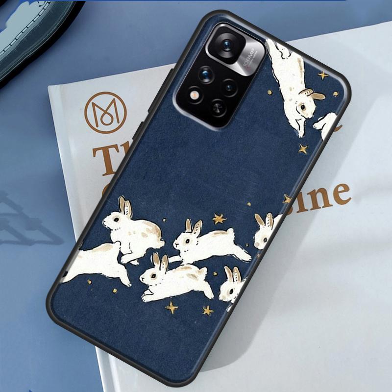 Cartoon Rabbit Bunny Case For Xiaomi Redmi 14C 13C 10C 12C Redmi Note 13 14 Pro 12 11 9 10 9S 10S 11S 12S Cover