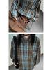 Women's Plaid Long Sleeve Shirt - Casual, Loose-Fit Top for Autumn and Spring