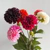 Artificial Moisturizing 2Head Dahlia Real Touch Flowers Bridal Bouquet Wedding Decoration Party Floral Home Decor Dahlia