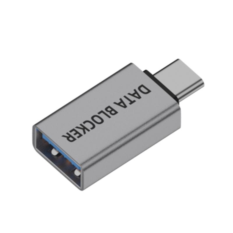 Portable USB Type C Data Blocking Charging Prevents Hacking Aluminum Housing Universal Compatibility for Phones Devices