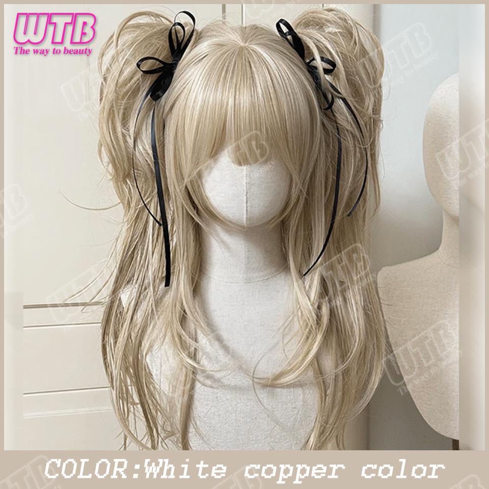 Double Ponytail Synthetic Wig For Women Lolita Clip-on Style Double Ponytail Wig Suitable For Role Playing Christmas Halloween