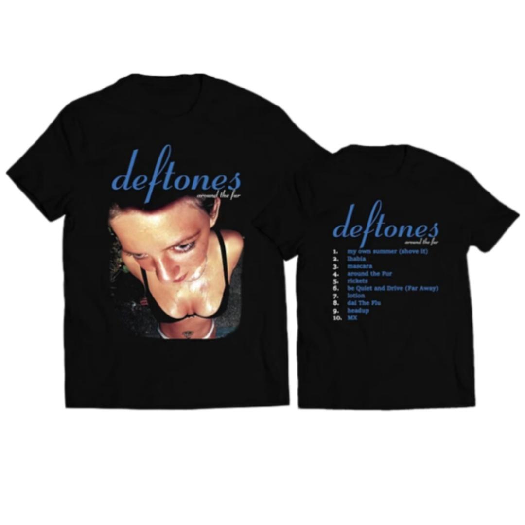 Deftones Green Photo Art Pattern Nu Metal Band Tshirt Casual Street Style Cotton Tshirt For Unisex And Unisex S