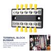 10-way 20-way Busbar Terminal Block 12-48V Power Distribution Block 100A Bus Bar Box M4 for Truck Boat Car Camper RV