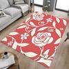 1pc Floral Pattern Area Rug Soft Flannel Floor Mat for Living Room, Bedroom and Carpet, Sofa Coffee Table Floor Mat, Decorative Rug q35
