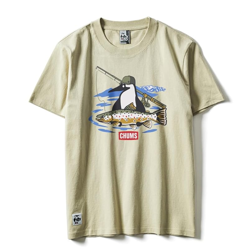 

[Chums] jointer fishing t-shirt brown trout S [Greige]
