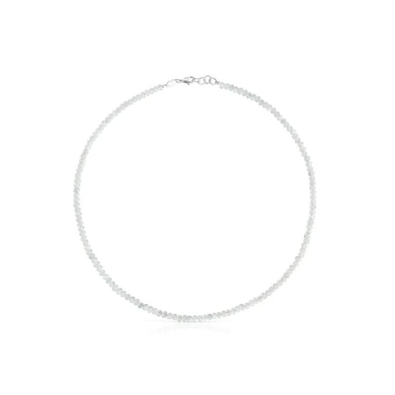 Tous Short Silver Necklace with Moonstone Basic Color / Short Silver Necklace / Necklace / 1004121200