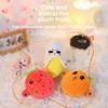 Banana Baby Beat Sensing Creative Fruit Novelty Parent-Child Musical Interactive Piano Toy Plush Doll Christmas Gifts