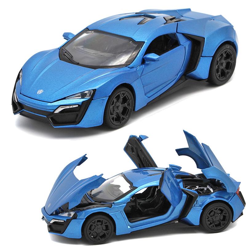 1/32 Scale Simulated Alloy Laiken Dubai Sports Car Model Car, with Sound and Light Children's Toys, Boys' Holiday Gift Ornaments