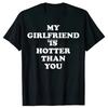 I Love My Super Hot Beautiful Girlfriend Stay Away on The Back T Shirt Cotton Streetwear Short Sleeve Gf Tshirt  Clothing