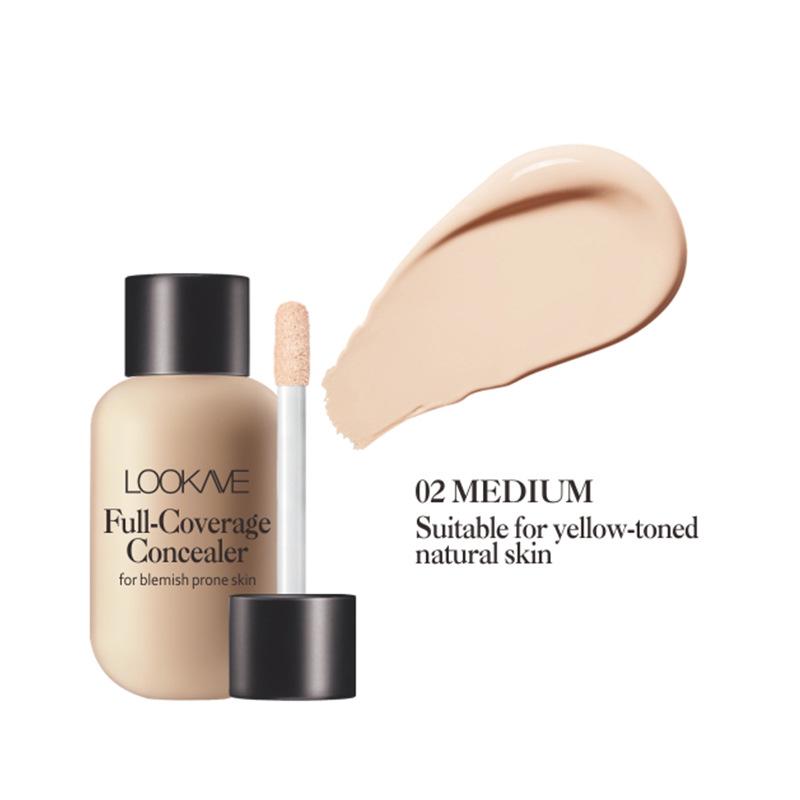 

LOOKAVE Little Milk Bottle Long-Lasting Liquid Concealer and Natural Foundation Primer