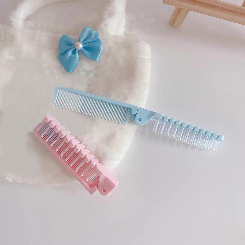 Creative Portable Compact Travel Folding Comb Portable Folding Comb Hair Massage Comb Anti Static Hairdressing Tools