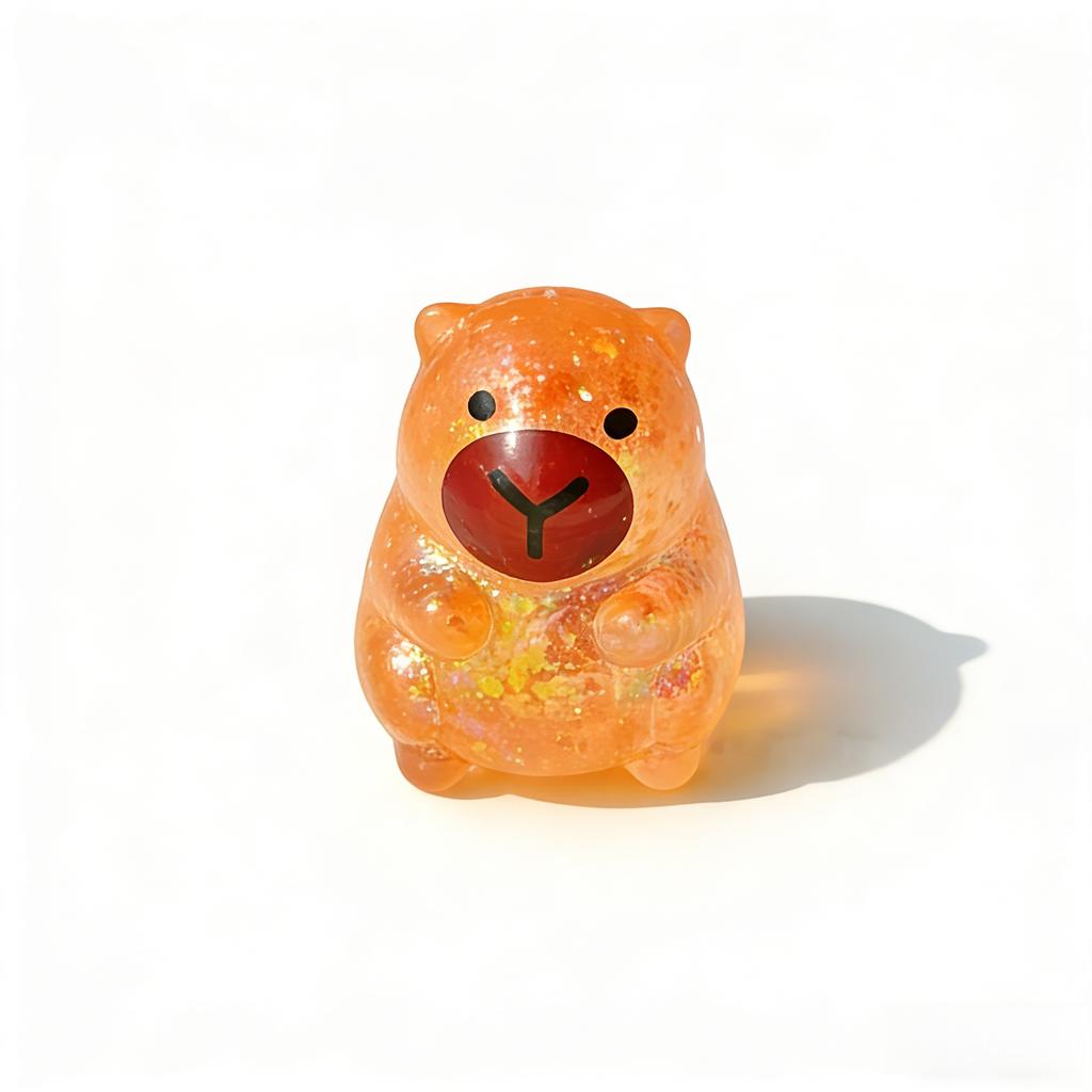 Kawaii Capybara Squishy Geschenkbox 4er-Pack Weicher TPR Fidget Stressball Angstlinderung Partygeschenke