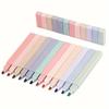 12pcs Assorted Colorful Highlighters Set Cute Random Colors Soft Tip Stationery Markers for Students Aesthetic Office Supplies