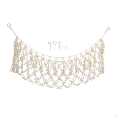 Toy Storage Net Corner Hanging Organizer,Collection Easy To Install Netting Holder