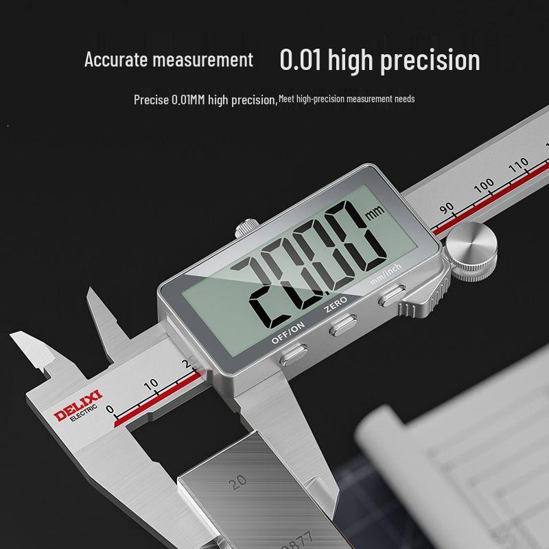 High-Precision Digital Vernier Caliper with IP67 Large Screen