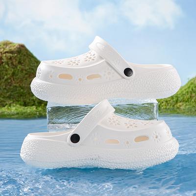 Sandali da Donna con Zeppa Chunky Estate 2025 Suola Spessa Zoccoli in EVA Scarpe da Giardino per Donna Antiscivolo da Esterno Ciabatte da Spiaggia