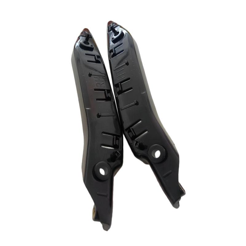 2pcs For Tesla Model Y     Front Bumper Bar Bracket Left + Right ABS Black Mount Bracket Support Fit 1493770 1493771