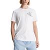 Calvin Klein Letter Logo Print Round Neck Short Sleeve T-Shirt Men Tops White J30J325498-YAF