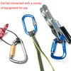 Locking Carabiner Ropes Tools Protective Buckle for Mountain & Rock Climbing Outdoor Sports Rigging Fixing Essential Gear