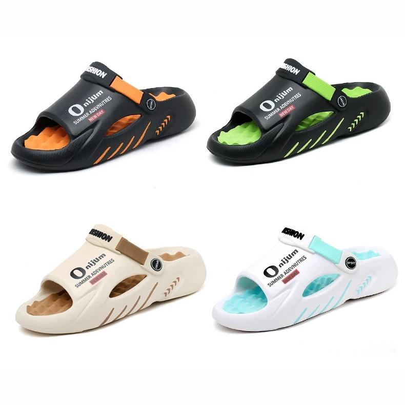 Moda Uomo Pantofole da Massaggio Sandali da Interno ed Esterno Spiaggia Scarpe Casual Ciabatte Sandali da Uomo Grandi Dimensioni Comode Morbide Taglie Forti