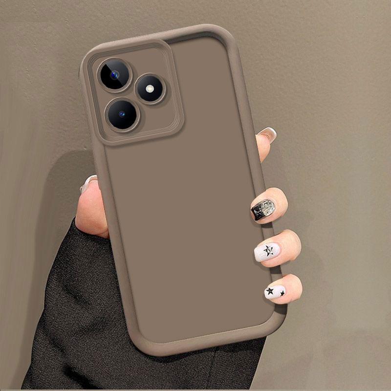 For Realme C51 C53 C61 C63 C55 Case Full Package Matte Anti Drop Soft Silicone Bumper Cover For Realme C65 C67 4G 5G Phone Case
