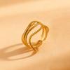High-End Geometric Asymmetrical Retro Fashion Ring