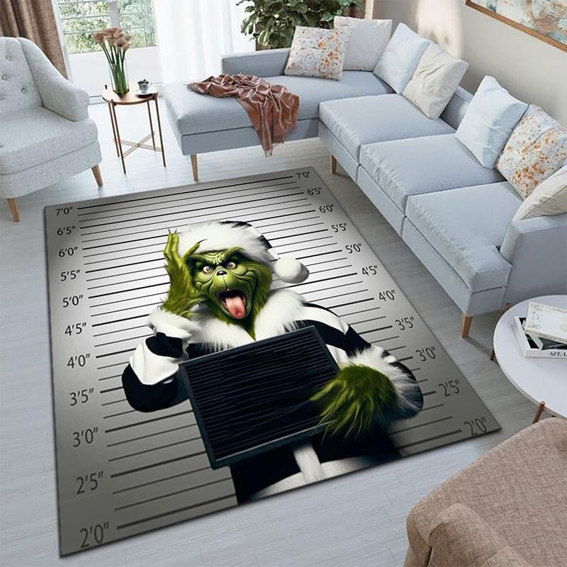 Christmas Gift Comedy Movie How the Grinch Stole Christmas carpet home living room decoration table and chairs anti slip door mat carpet A4