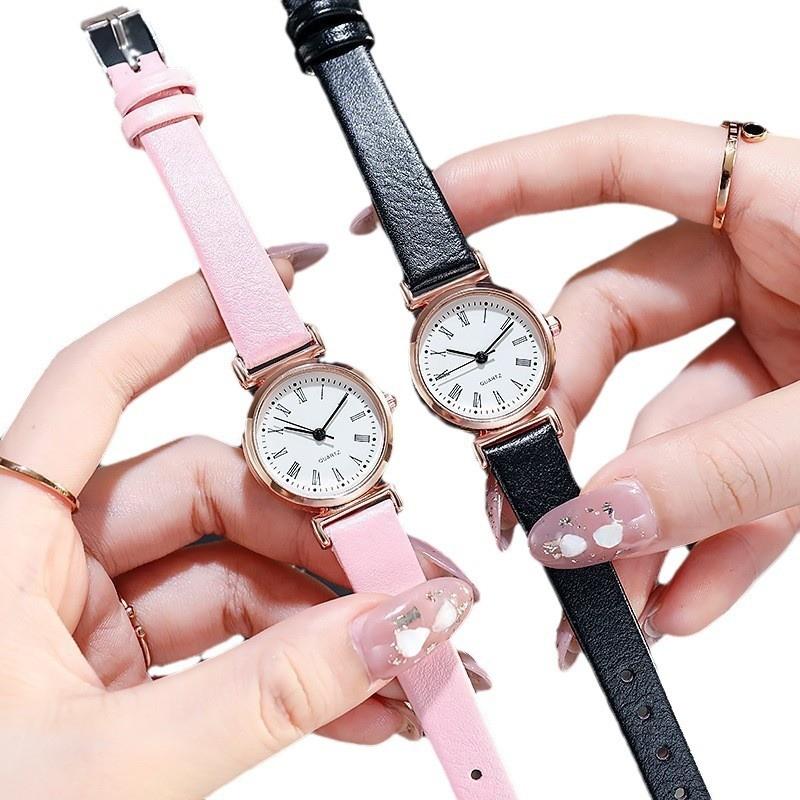 Womens Business Quartz Watch With Roman Numerals And Pu Strap For Office Wear