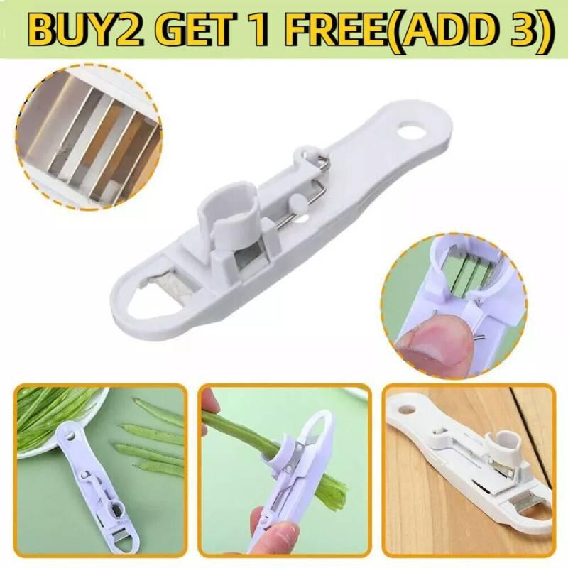 Modern White Kitchen Bean Cutter Multi-functional Bean Strip Slicer Perfect For Home Cooking